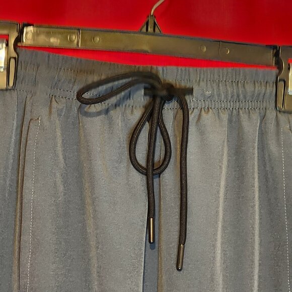 Men's Jogger Pants Pockets Side Zips Grey Size Medium - Picture 3 of 14